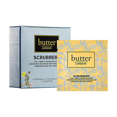 Butter London Scrubbers 2-in-1 Prep and Remover Wipes