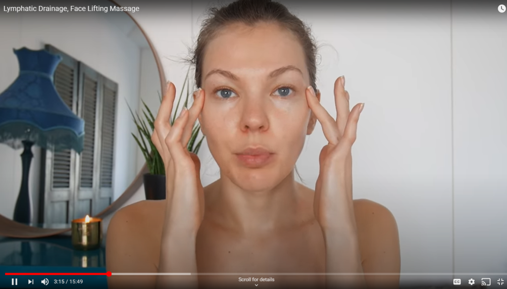 lymphatic drainage tips facial massage 